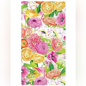 Celebrate THE HOME 32 x 2 pk Garden Bouquet Pink White Green Yellow Guest Towel